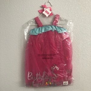 NWT Mud Pie Tulle Birthday Dress Girl